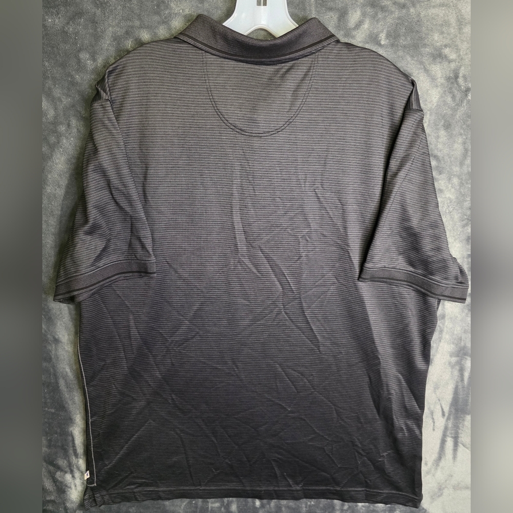 Tommy Bahama Men's Black Polo Shirt - Picture 4 of 8